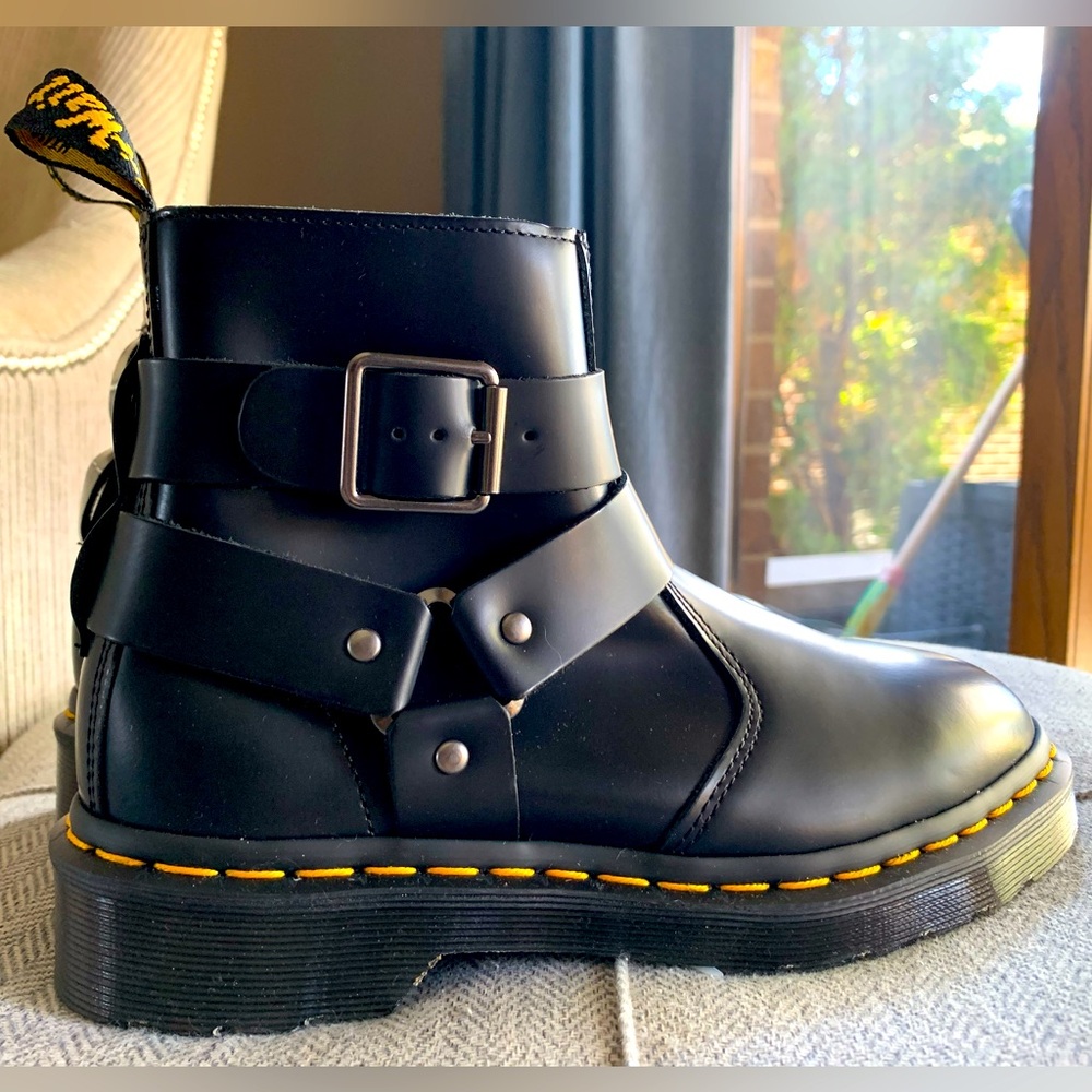 Dr. Martens Jaimes Leather Chelsea Combat Classic Boots Harness Women S~EU37